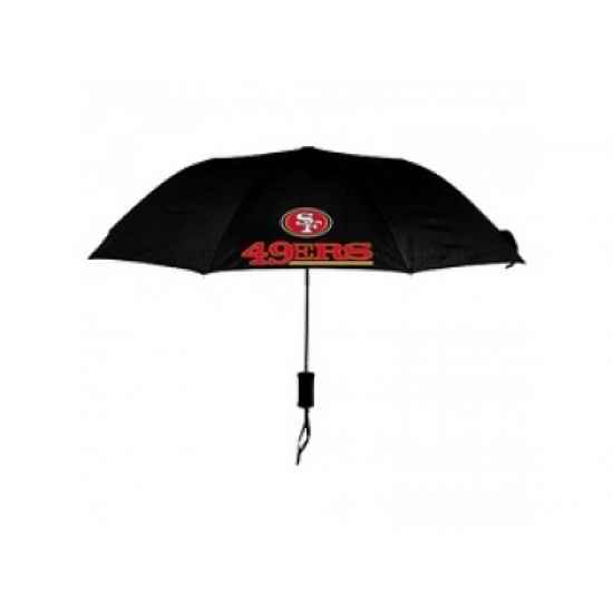NFL San Francisco 49ers Folding Umbrella Black